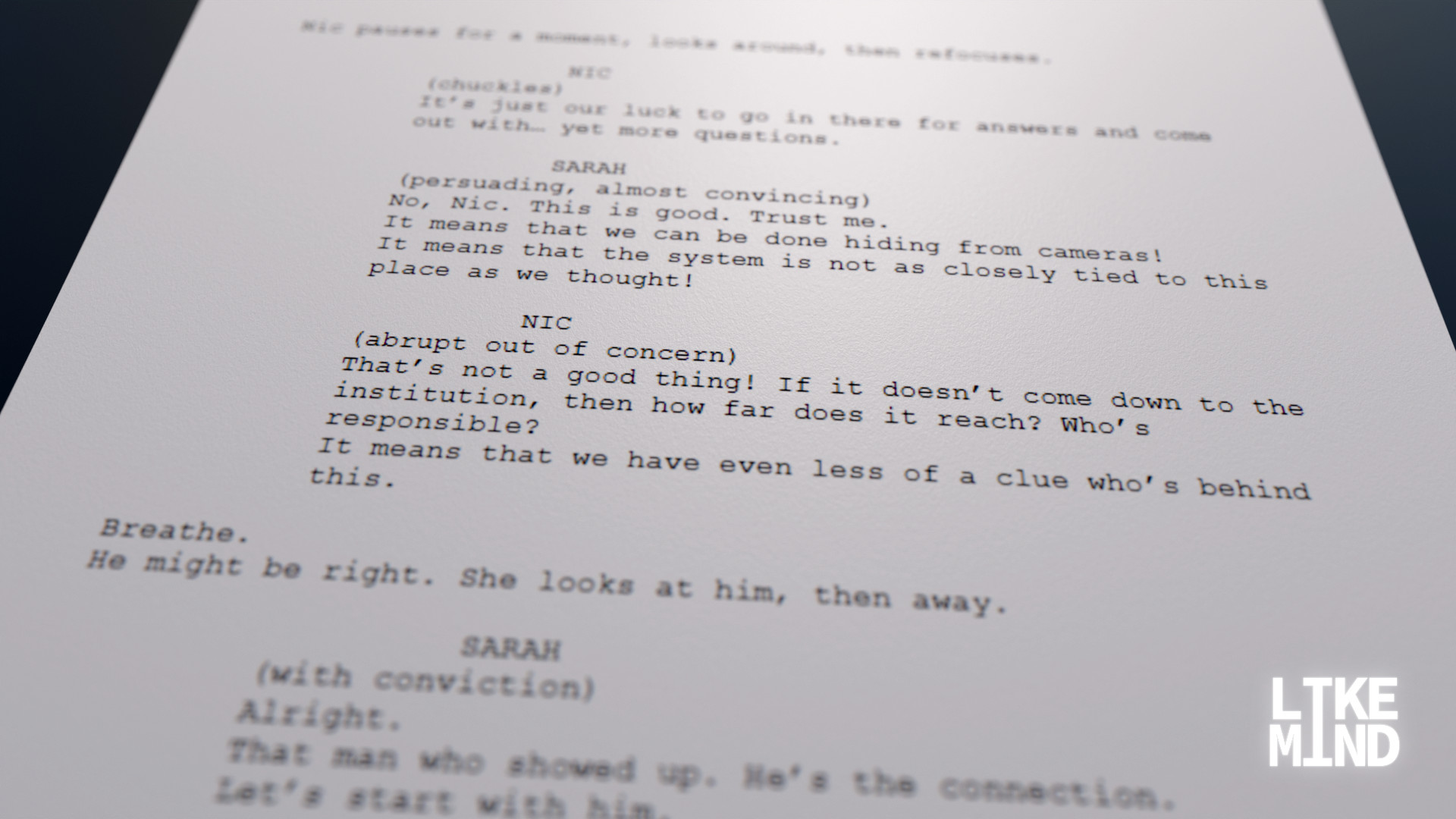 Likemind screenplay excerpt 3